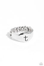 Load image into Gallery viewer, Paparazzi - Monogram Memento - Silver - T