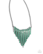 Load image into Gallery viewer, Paparazzi - Fashionable Fringe, Colored Cameo - Green - Set