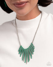 Load image into Gallery viewer, Paparazzi - Fashionable Fringe, Colored Cameo - Green - Set