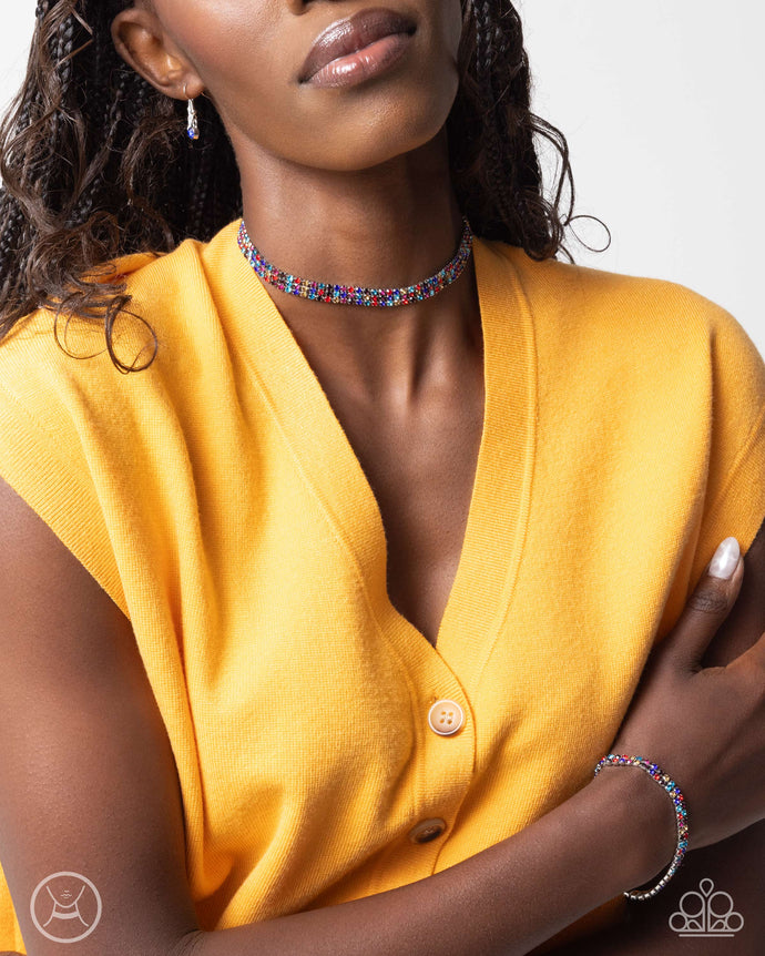 Terrific Trio Necklace, Thrilling Trio - Multi Complete Look