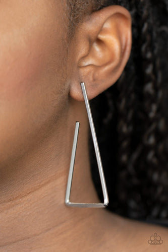 Go Ahead and TRI - Silver Earrings