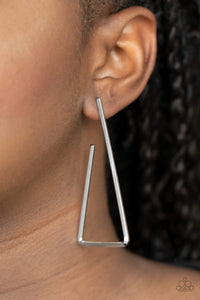 Go Ahead and TRI - Silver Earrings