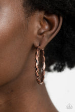 Load image into Gallery viewer, Dont Get It Twisted - Copper Earrings
