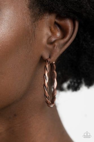 Dont Get It Twisted - Copper Earrings