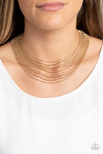 Load image into Gallery viewer, Paparazzi - Cascading Chains - Gold