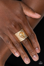 Load image into Gallery viewer, Paparazzi - Singed Shape - Gold