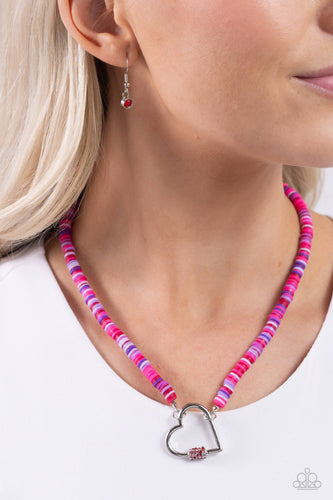 Paparazzi - Clearly Carabiner - Red