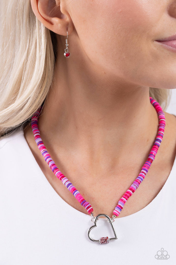 Paparazzi - Clearly Carabiner - Red