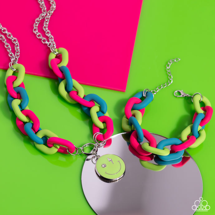 Speed SMILE Necklace - Go the Extra SMILE Bracelet - Green