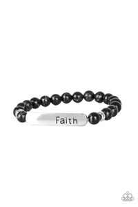Fearless Faith - Black Bracelet