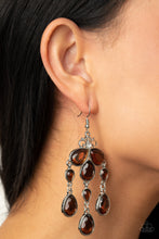 Load image into Gallery viewer, Clear The HEIR - Brown Earrings