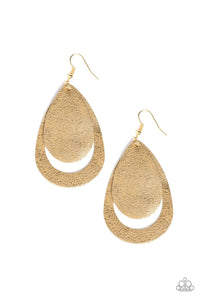 Fiery Firework - Gold Earrings