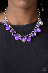 Flirtatiously Florida - Purple Necklace