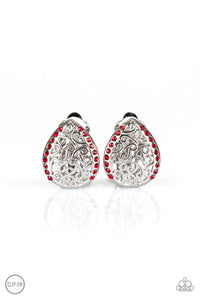 Garden Date - Red Earrings